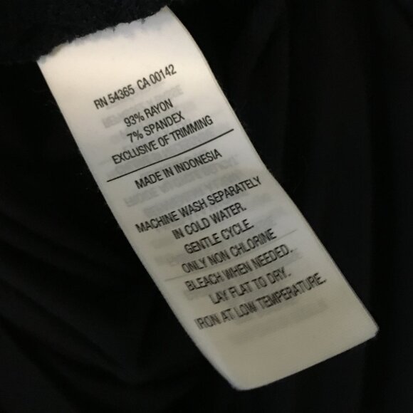 Nygard Dark Bluish Black Modern Rayon Jersey Tunic Dress or Shirt - Picture 10 of 16